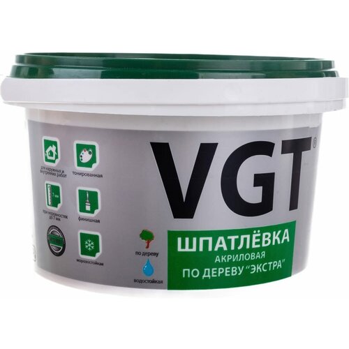 Шпаклевка по дереву VGT Экстра шпаклевка петри wood filler готовая по дереву 450 мл лиственница