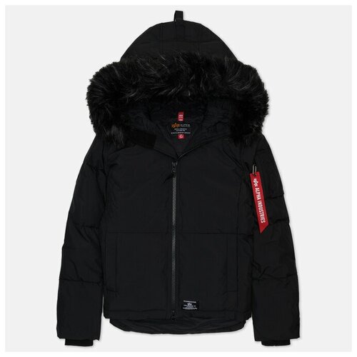 Женская зимняя куртка Alpha Industries Short Parka чёрный, Размер S