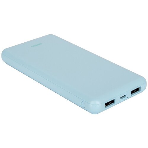 Perfeo Аксессуар Perfeo Powerbank COLOR VIBE 10000 mah + Micro usb /In Micro usb /Out USB 1 А, 2.1A/ Blue (PF_D0166) Голубой