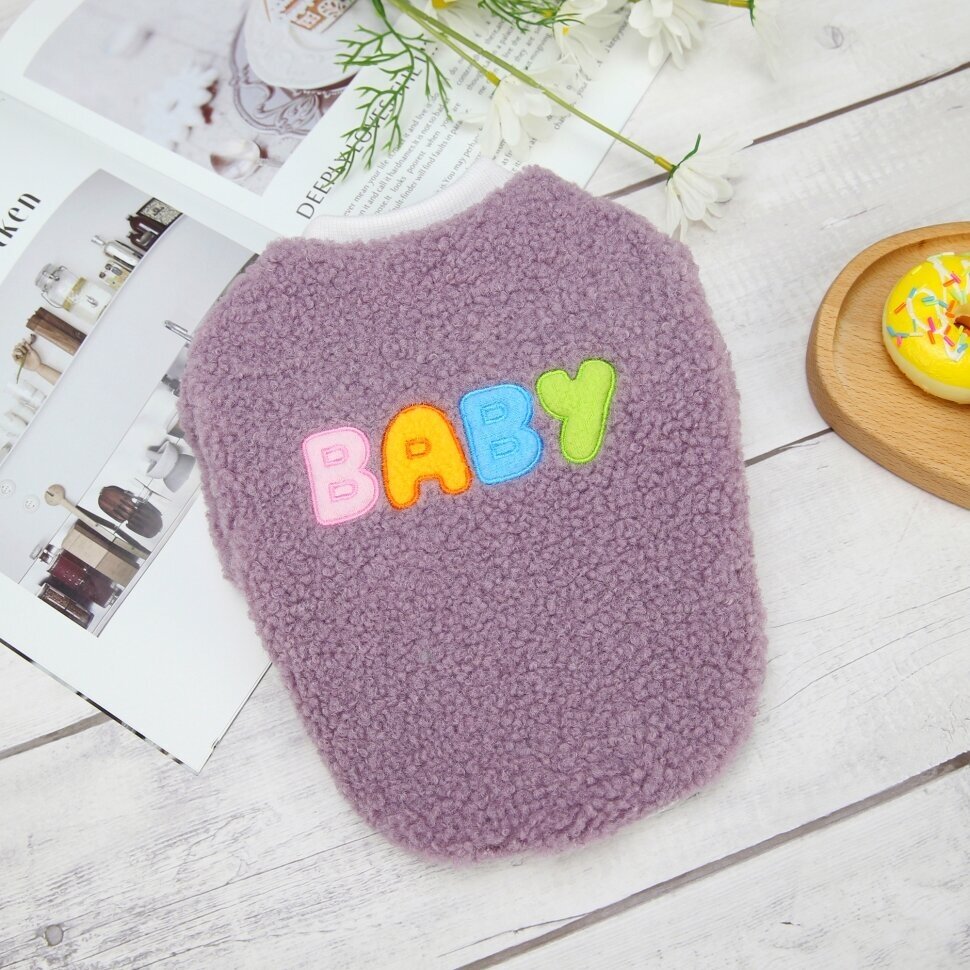 Кофта «BABY» фиолетовый (30 спина - 42 грудь - 29 шея) - фотография № 4