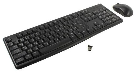 Комплект беспроводной Dareu MK188G Black (черный), клавиатура LK185G (мембранная, 104кл, EN/RU) + мышь LM106G (DPI 1200), ресивер 2,4GHz - фото №7