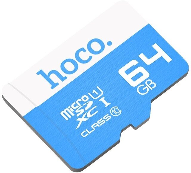 Карта памяти 64GB Micro-SD Hoco Class 10 Blue