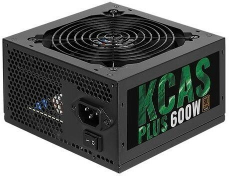 Блок питания 600Вт Aerocool KCAS-600W Plus (APFC,120мм,4PCI-E,7SATA,80+Bronze)