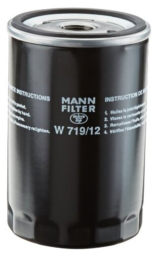 Масляный фильтр MANNFILTER W719/12