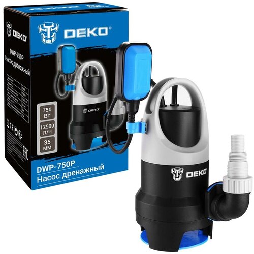 Насос дренажный DEKO DWP-750P (поплавок, 220В) 076-0515 насос дренажный deko dwp 750p 076 0515