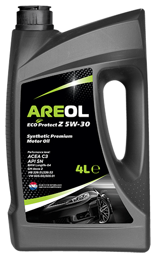 AREOL Areol Eco Protect Z 5W30 (4L)_Масло Моторное! Синтacea C3,Api Sn,Mb 229.51/229.52,Vw 505.00/505.01_Ак