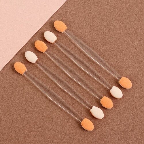 Набор аппликаторов для теней двусторонние 5 шт 95 см цвет прозрачный 650₽