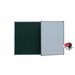 Доска магнитно-маркерно-меловая BoardSYS ДЭ1 - 255 Кпр 120х255 см, зеленый/серый