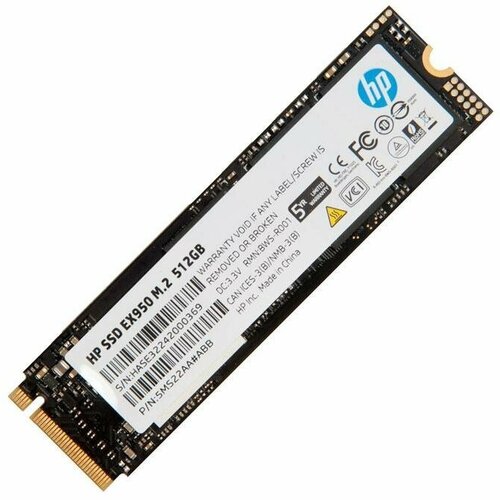 SSD накопители / Твердотельный накопитель SSD 512Gb, M.2 (PCIe 3 x4 NVMe) , M.2, HP EX950 Series