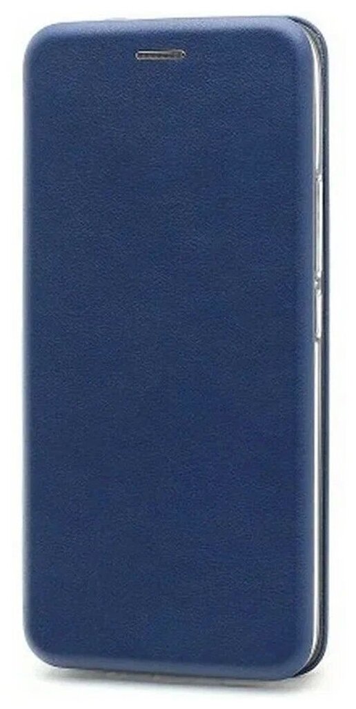 Чехол книга для Samsung Galaxy S9 синий, противоударный откидной с подставкой, кейс с магнитом, защитой экрана и отделением для карт