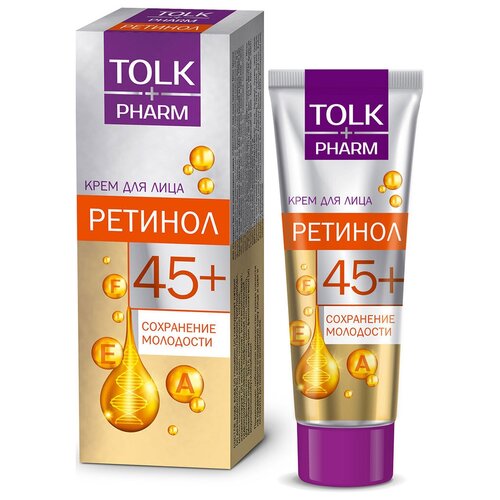 Tolk+ Крем для лица Ретинол, 40 мл tolk pharm крем для лица коллаген 40 мл 3 уп