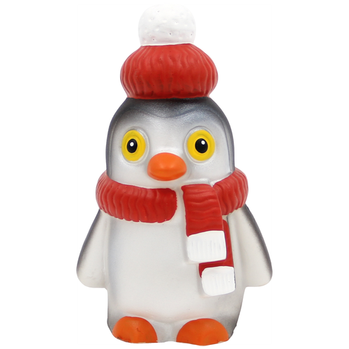 Кудесники: Пингвин в шапке - фигурка-игрушка из ПВХ Пластизоля (Резиновая игрушка), СИ-127