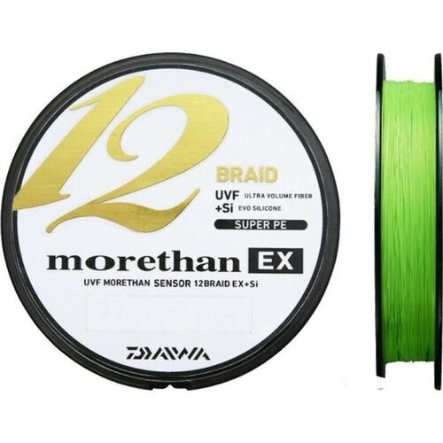 Шнур плетеный Daiwa Morethan EX 12 Braid UVF +Si (200m #1.2-0,185)27Ld/12,2кг