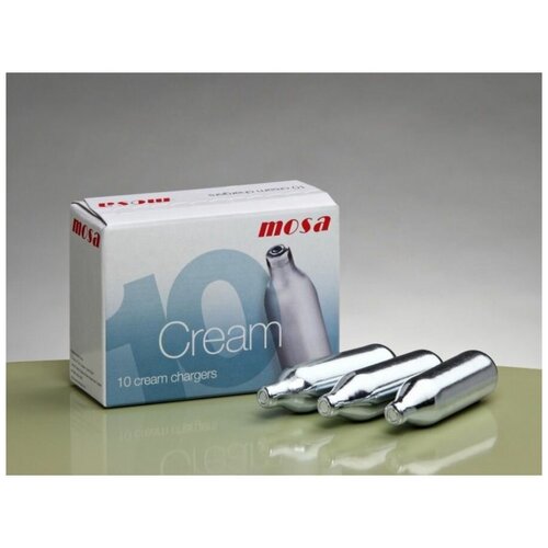 Баллончики для сифона (кремера) 8г N2O для взбивания сливок и кулинарии (уп. 10шт), тм MOSA