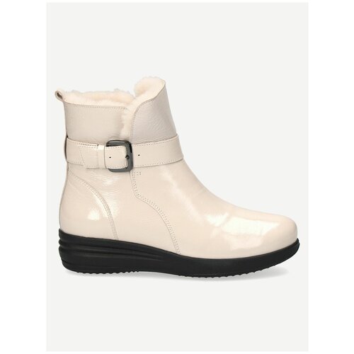 фото Ботинки женские caprice натуральная кожа черные матовые, размер 37