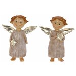 Фигурка декоративная Ангелочек L12 W4 H14 см, 2 в. KSM-755628 - изображение