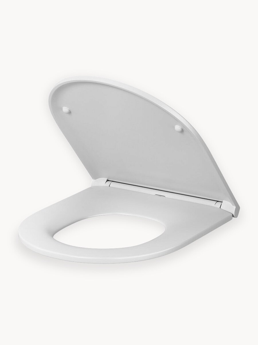 Сиденье для унитаза универсальное с микролифтом быстросъемное с крышкой AM.PM Gem, цвет белый