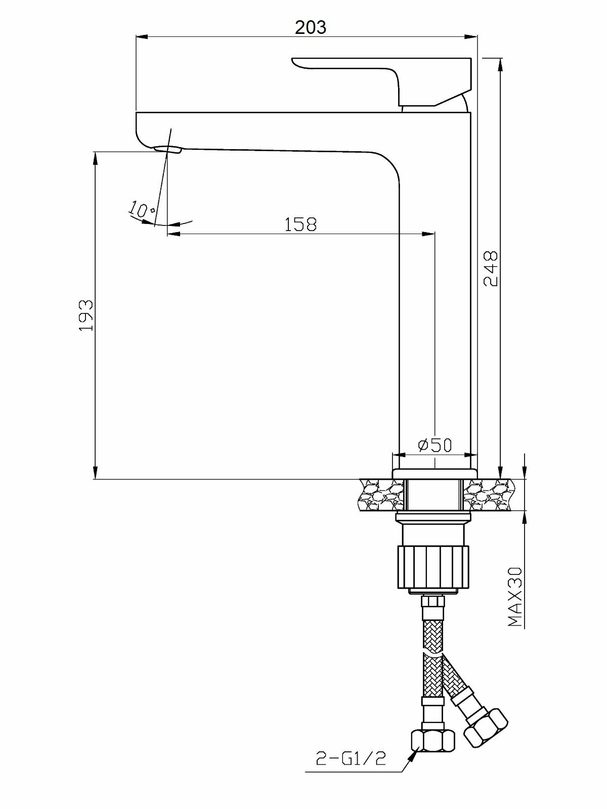 Смеситель для раковины Agger Gorgeous A0212100 - фотография № 6