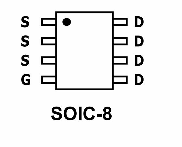 Микросхема AO4440 N-Channel MOSFET 60V 5A SO-8