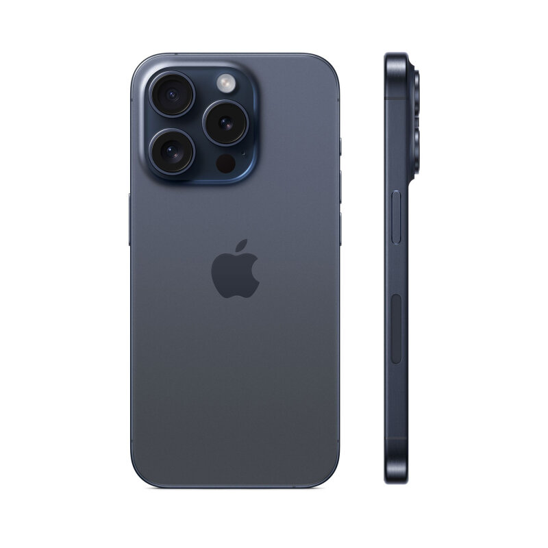 Смартфон Apple iPhone 15 Pro 128 ГБ, Dual nano SIM, синий титан — фото 1