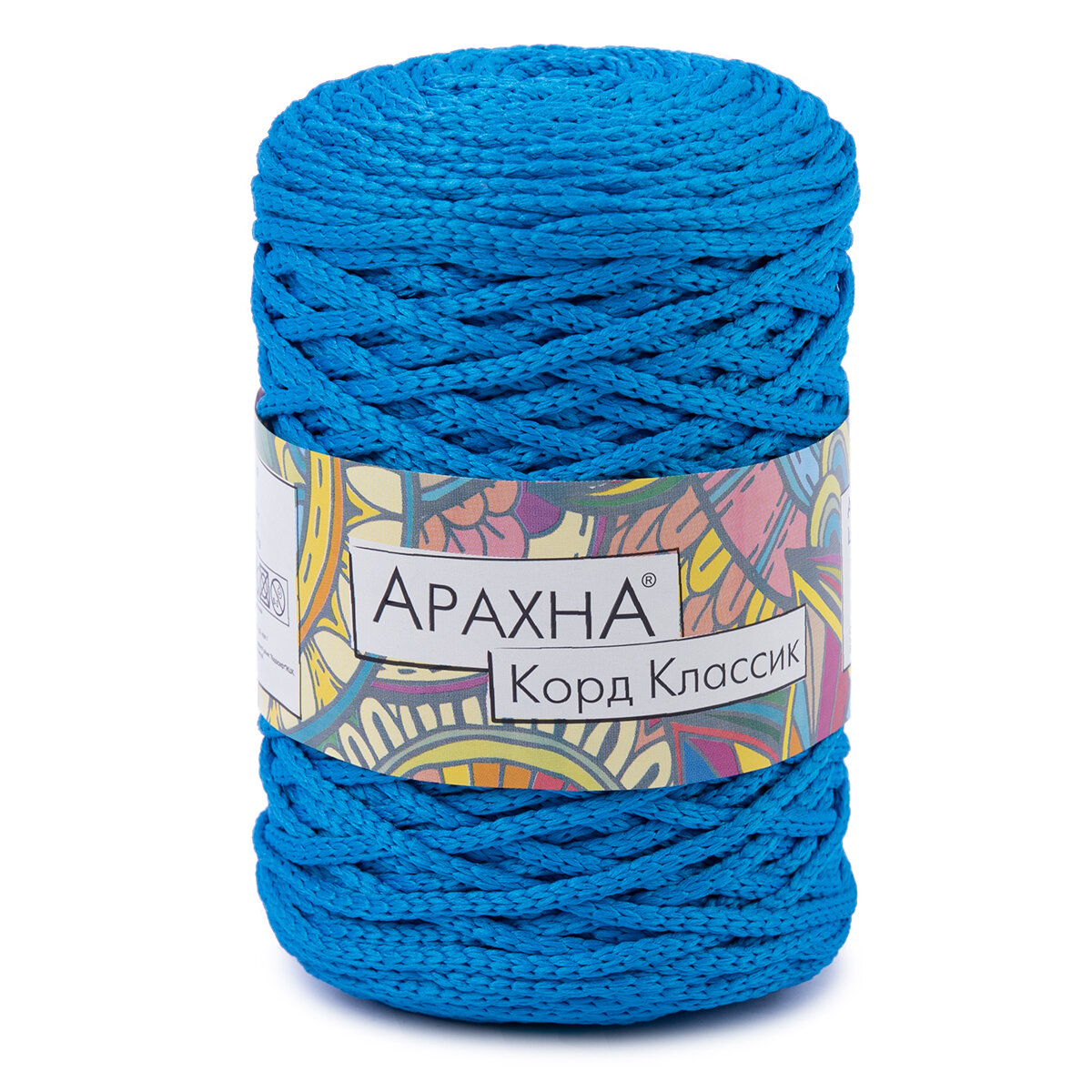Пряжа ARACHNA "Cord Classic" 100% полиэфир 200 г 100 м №21 яр. голубой