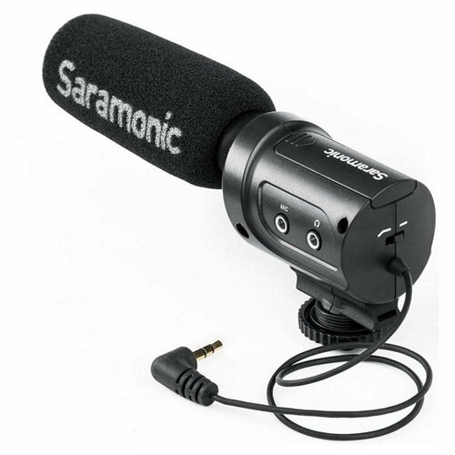 Saramonic SR-M3 - Направленный накамерный конденсаторный микрофон микрофон saramonic vmic5 направленный моно 3 5 мм trs