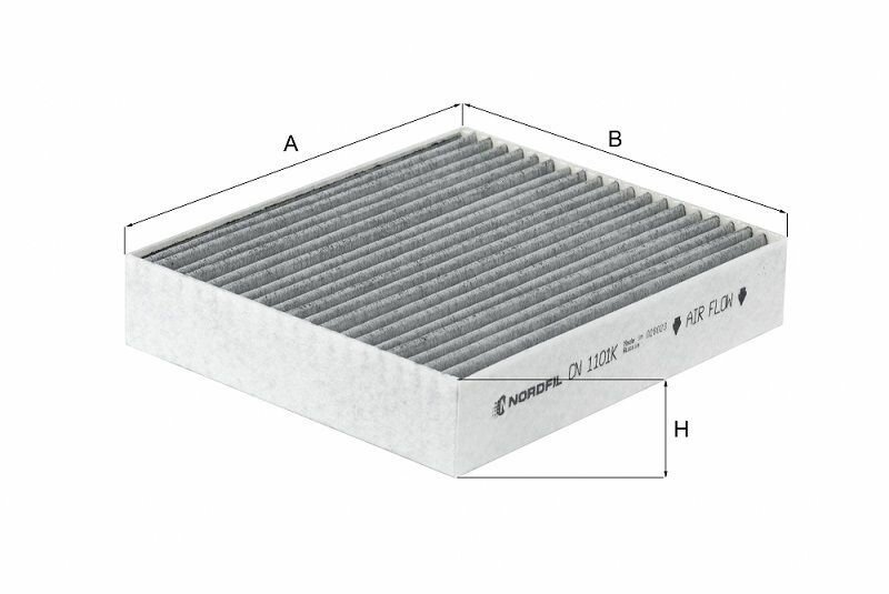 Фильтр салона угольный Mitsubishi Colt VI Smart Forfour NORDFIL CN1101K