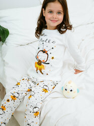 Пижама детская для девочек ohana kids/Пижама детская/ Детская пижама для девочки/Комплект домашний/размер 98