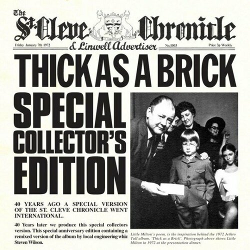 Компакт-диск Warner Jetro Tull – Thick As A Brick (CD + DVD) jethro tull jethro tull thick as a brick 50th anniversary