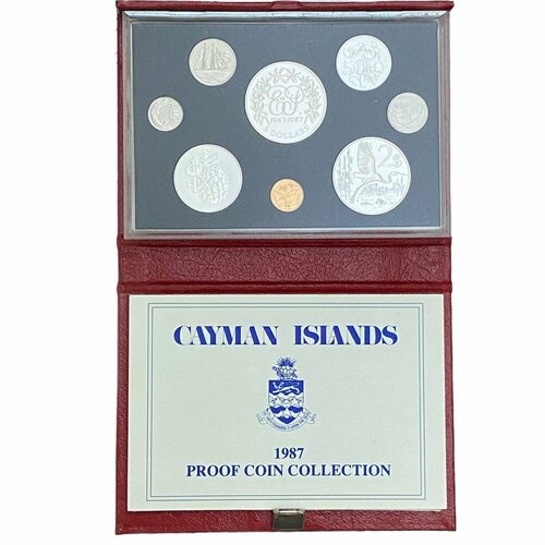Каймановы острова Набор из 8 монет 1987 г. клуб нумизмат монета доллар америки 1987 года серебро s