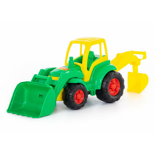 Трактор Полесье Чемпион с лопатой и ковшом (513) трактор полесье чемпион с ковшом цвет в ассортименте