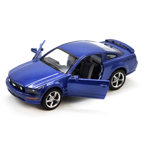 Машинка Kinsmart Ford Mustang GT 2006 1:36 (синяя) KT5091W металлическая машинка kinsmart 1 36 1964 1 2 ford mustang инерционная синяя kt5351d 1