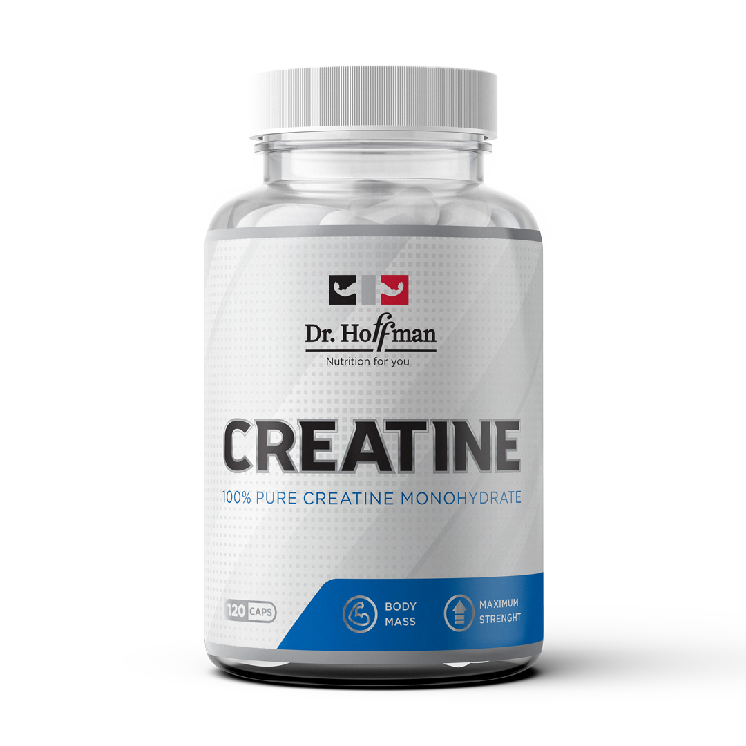 Dr.Hoffman Creatine 3600 mg 120 caps, Креатин для набора мышечной массы 3600 мг, Креатин моногидрат, 120 капсул