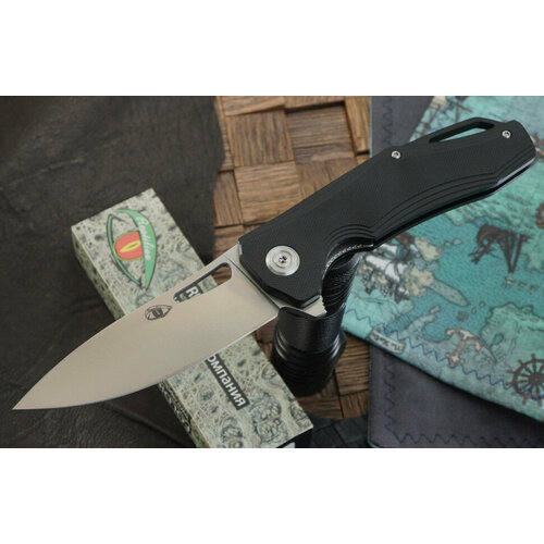 фото Складной нож reptilian скутум-05, d2, черная g10