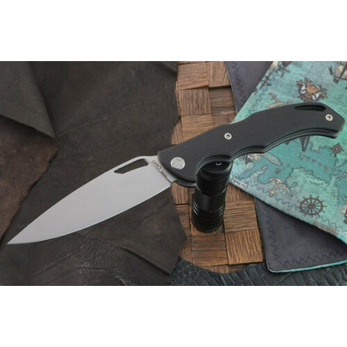 фото Складной нож саро кайман evo, сталь bohler k110, рукоять черная g-10 saro