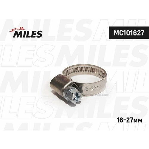 MILES MC101627 Хомут (стяжка) червячный нержавейка