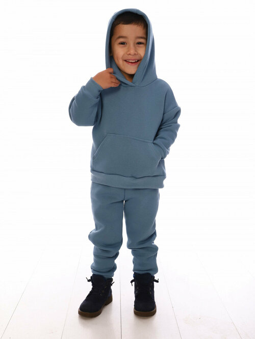 Комплект одежды Милаша, размер 98, голубой, серый