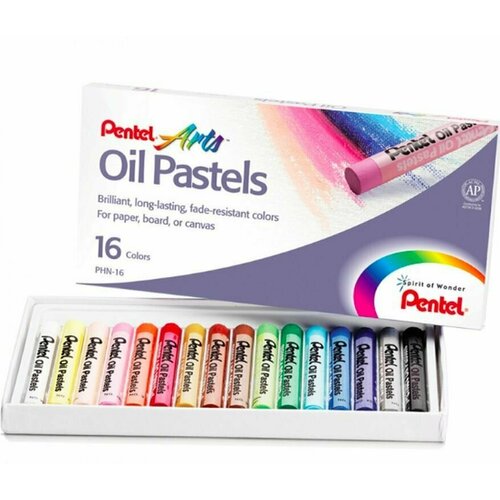 Пастель масляная Pentel Arts Oil Pastels, 16 цв.