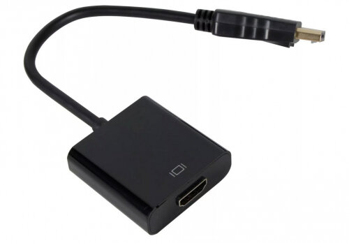 Кабель-переходник Vcom DisplayPort(M) ---> HDMI(F) 0.15m (CG553-B)