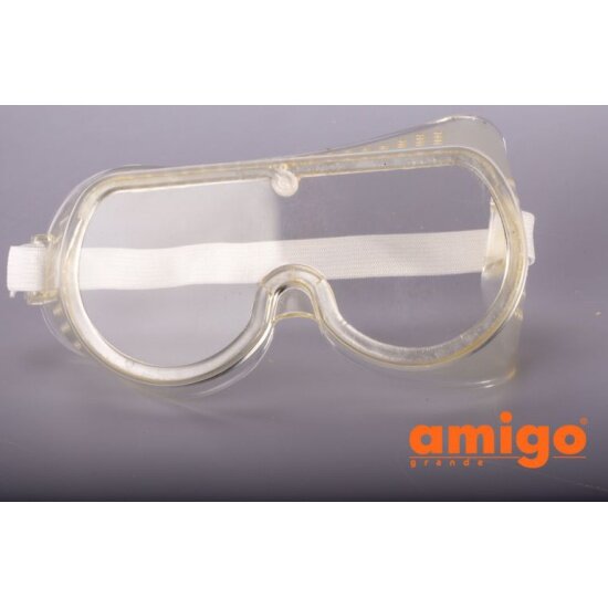 Очки защитные AMIGO GRANDE 74220, поликарбонат, с прямой вентиляцией, прозрачные - фотография № 2