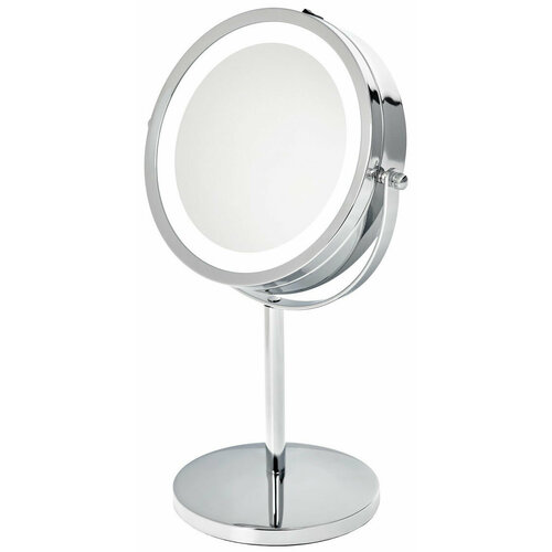 Двустороннее косметическое зеркало с подсветкой и 5-кратным увеличением Bradex KZ 1268 двустороннее косметическое зеркало bradex cosmetics с подсветкой и 5 кратным увеличением 1 мл