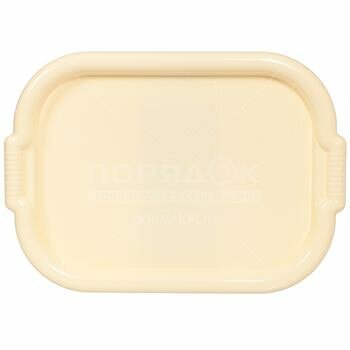 фото Поднос пластик, 36х50 см, слоновая кость, Росспласт
