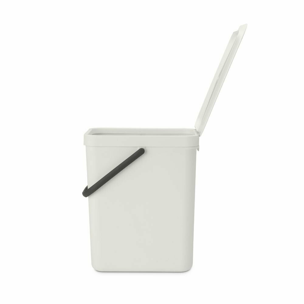 Ведро для мусора 25 л Brabantia Sort & Go светло-серый - фото №3