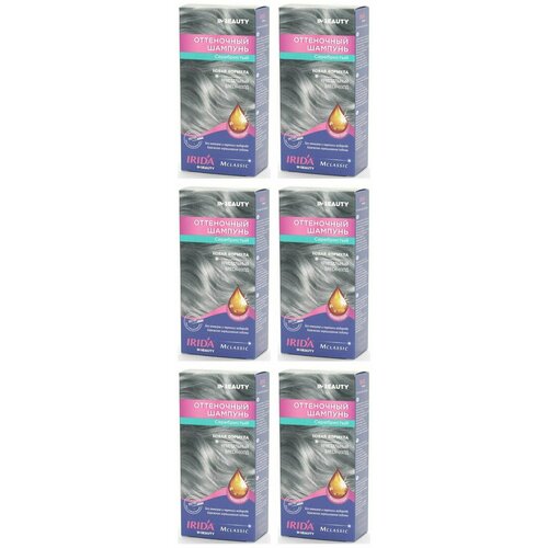 IRIDA Краска для волос серебристый оттенок 75 мл 6 шт
