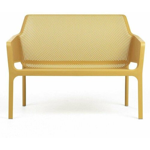 пластиковый диван nardi net bench антрацит Диван ReeHouse Nardi Net Bench горчичный