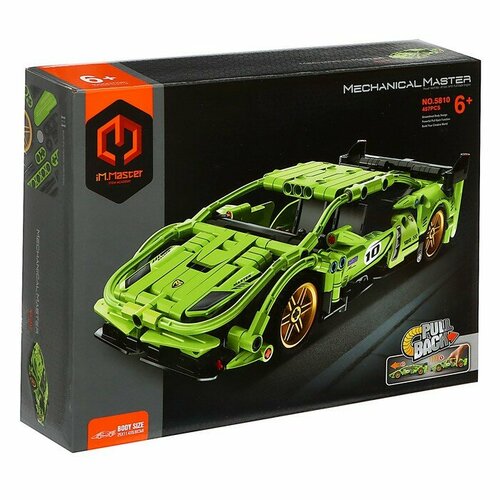 IM.Master Конструктор гоночная машина GAO BO LE Mechanical Master, инерционный, 457 деталей, 6+