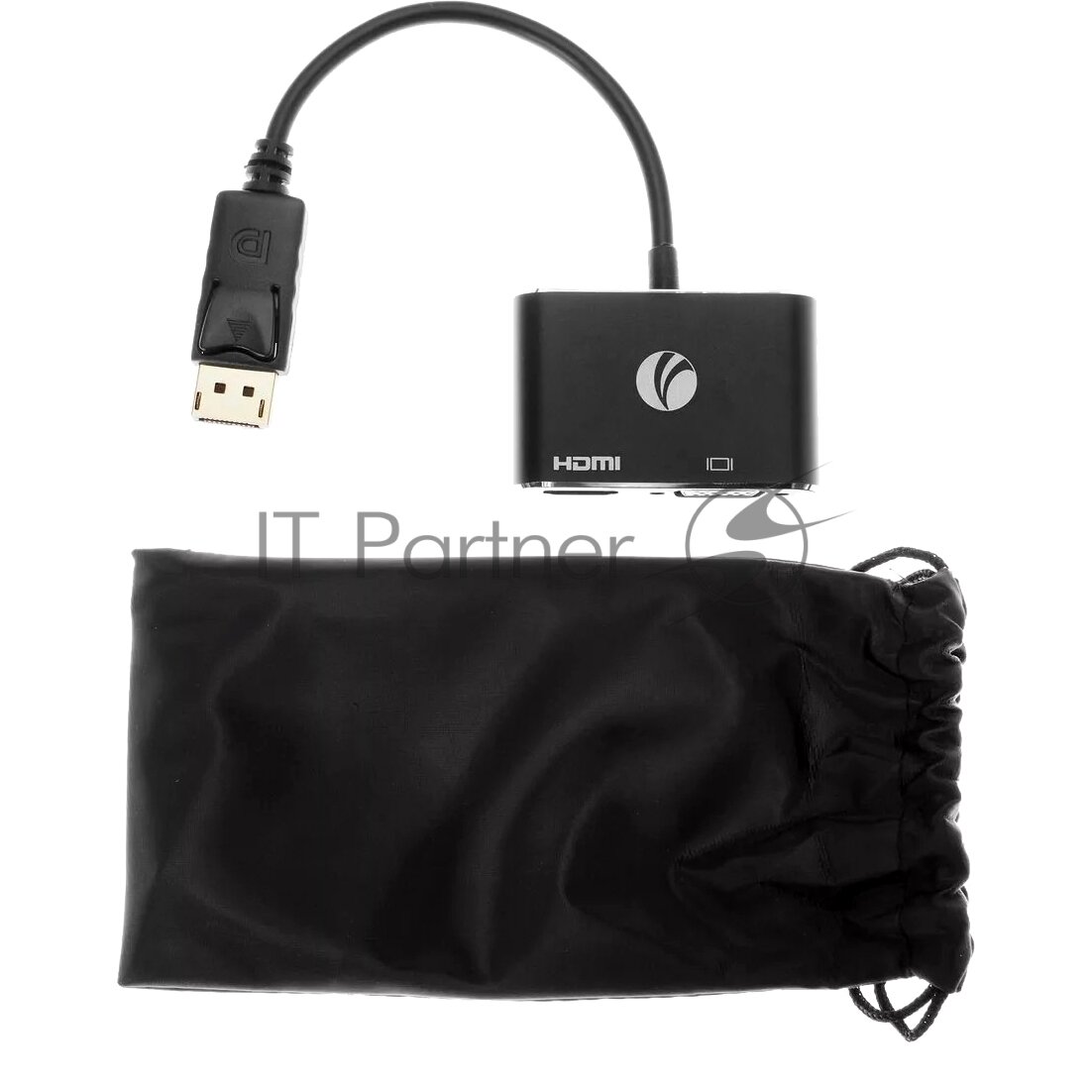Кабель-переходник DisplayPort(M) ---> HDMI(F)+VGA(F)4K@30Hz VCOM Allum shell<CG640M-0.15> Кабель-переходник VCOM DisplayPort M/HDMI F/VGA F (CG640M-0.15) - фото №8