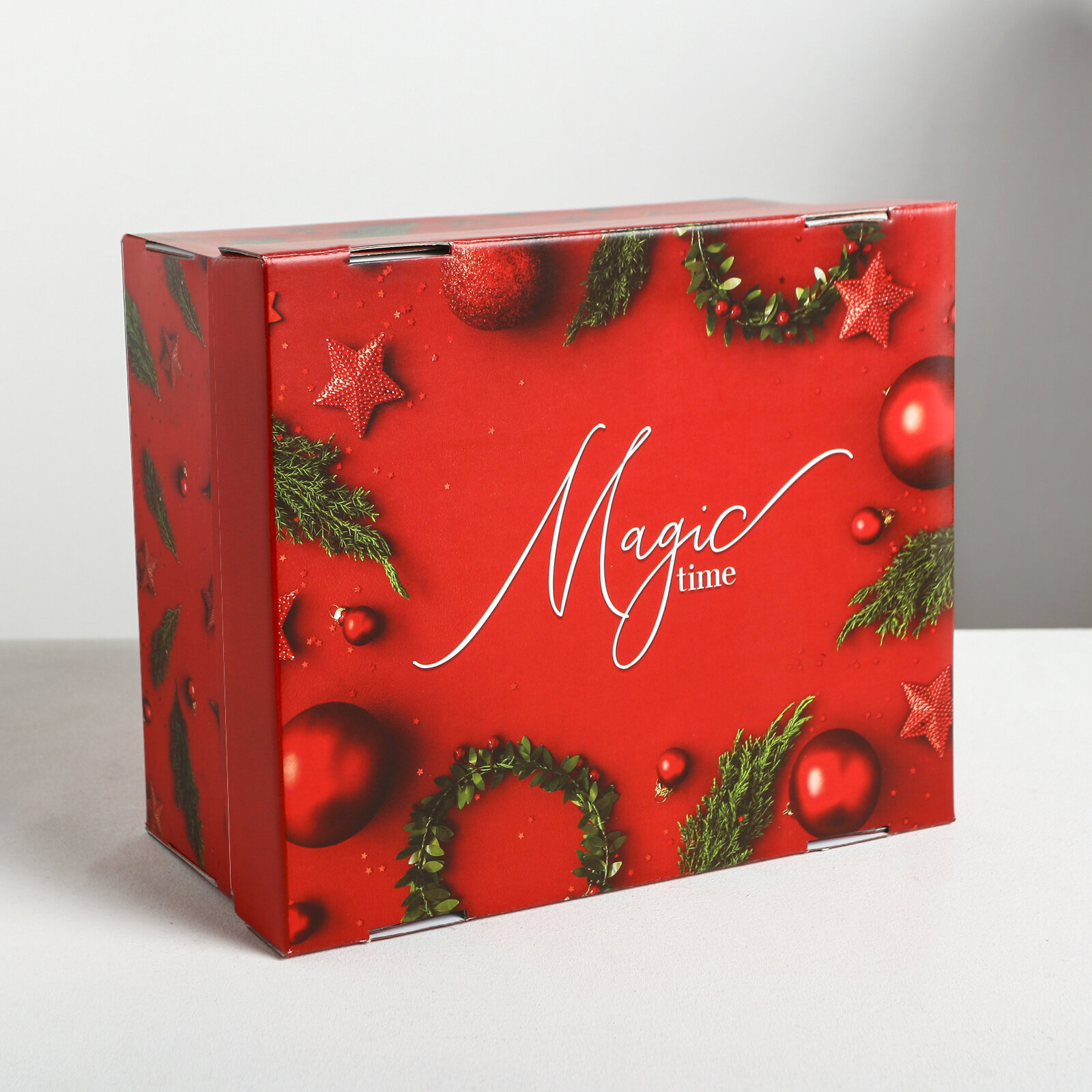 Коробка складная подарочная "Magic time", 30 × 24.5 × 15 см