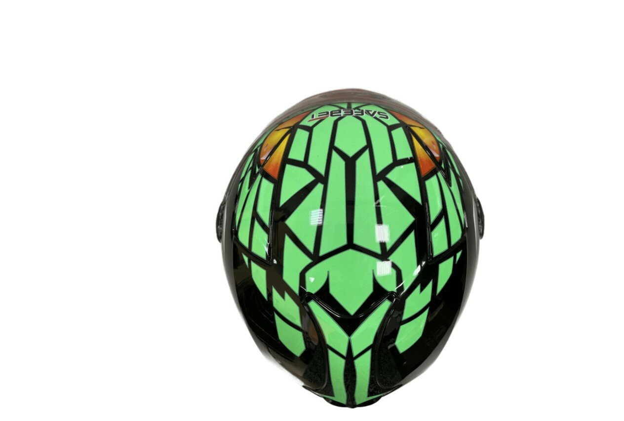 Шлем HF-909 Детский размер 59-60 L, Зеленый SAFEBET 10000016