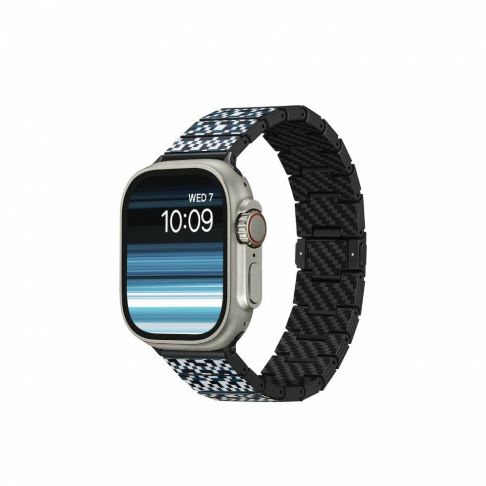 Браслет PITAKA Carbon Fiber Watch Band для Apple Watch 49/46/45/44/42/41/40 мм - Mosaic